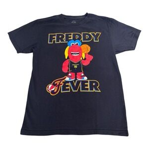 Indiana Fever Freddy Fever Mascot T-Shirt Navy Blue Size M WNBA Basketball